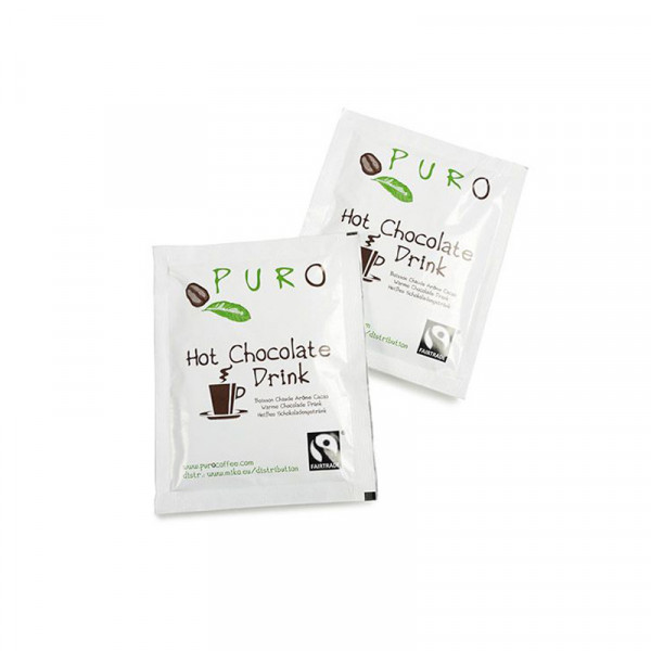 Puro Fairtrade Trinkschokolade Portionsbeutel - 100 x 25g