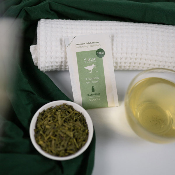 Flüssigseife Nachfüllpackung "Grüner Tee"