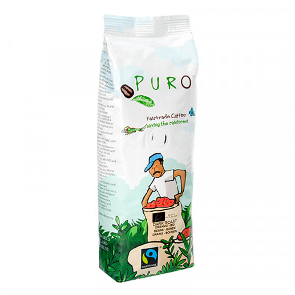 Puro Fairtrade Bio Dark Roast - Bohne 250g