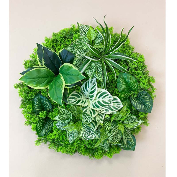 Pflanzenwand Pflanzenbild THALASSA aus Realtouch Kunstpflanzen Plant Sphere
